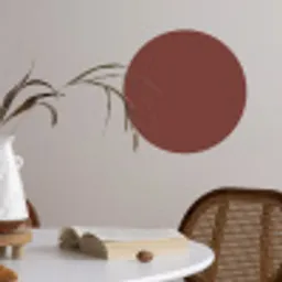 Palet - Rood - Interieur Wandcirkel behangsticker klein 186 -sfeer3