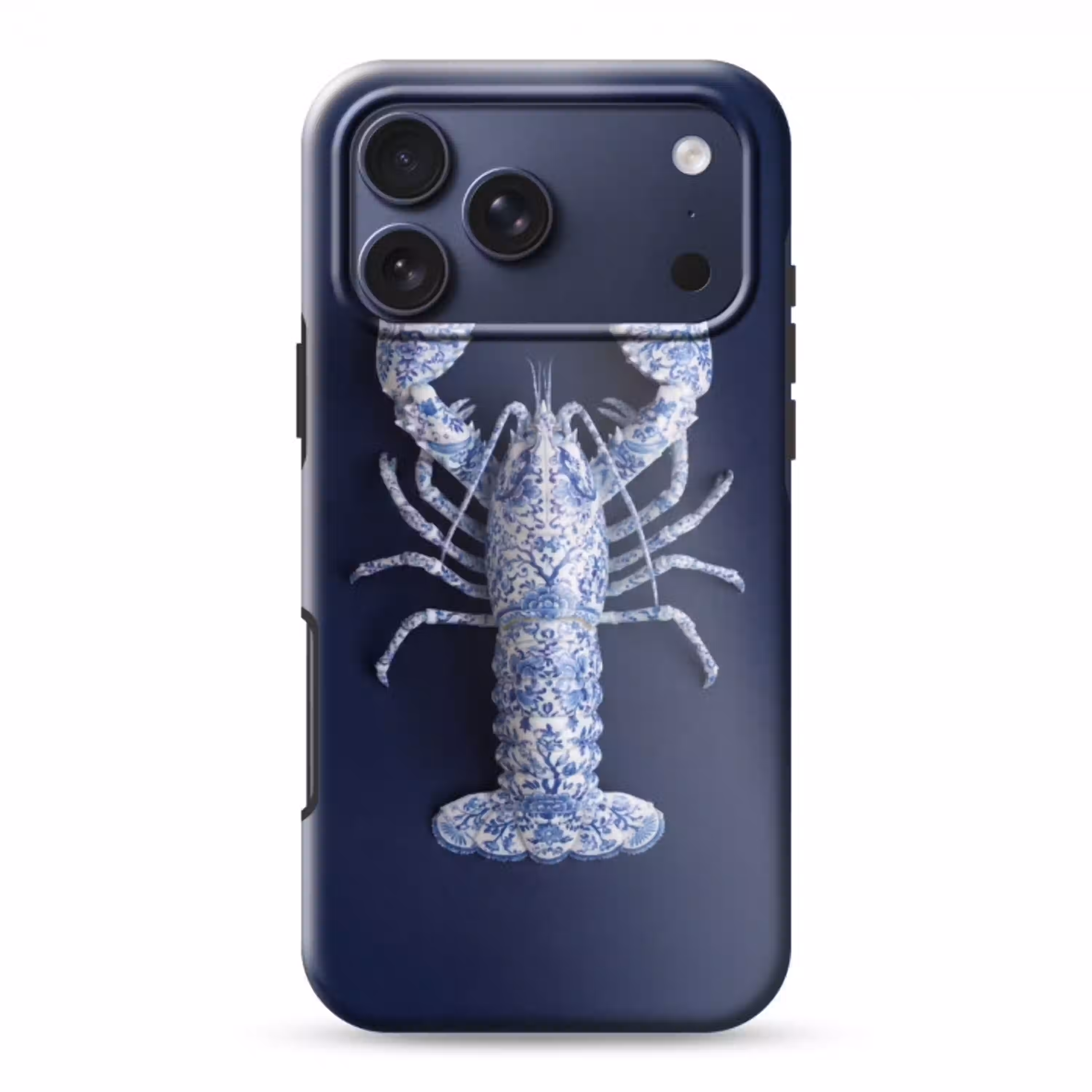 Kreeft - Porselein - Delfts - Blauw Toughcase MagSafe Apple iPhone 17 Pro Max klein -3d