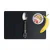Lepel - Zilver - Metaal Placemat vinyl groot -zzzproduct_Kitchenyeah-website