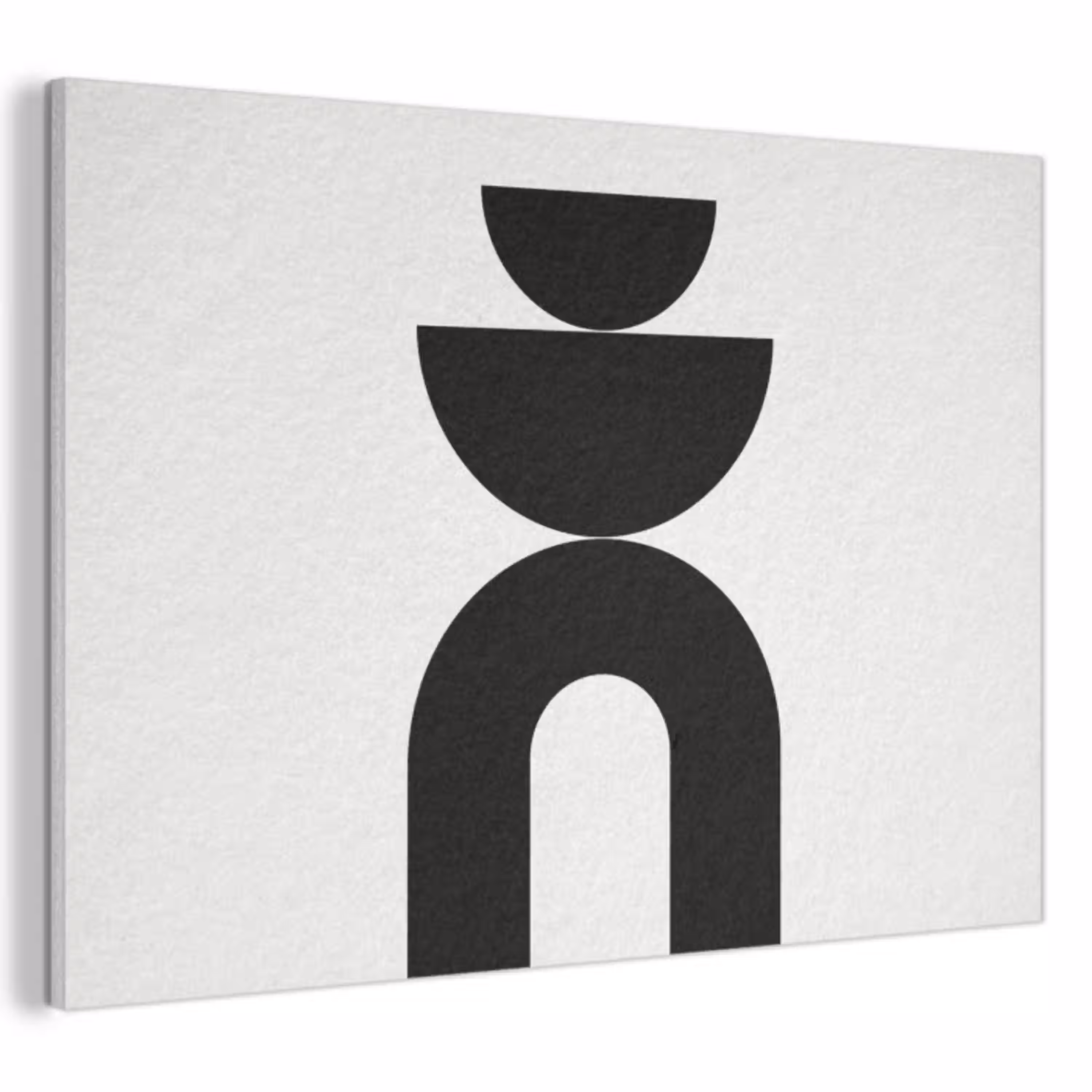 Minimalistisch - Kunst - Wit PET vilt klein -3d