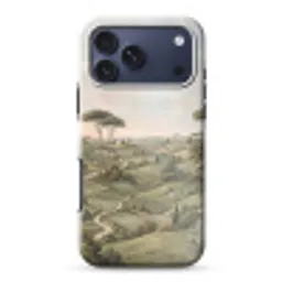 Landschap - Heuvels - Zandpad - Groen Toughcase MagSafe Apple iPhone 17 Pro Max klein -3d