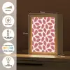 Papaja - Patroon - Roze Light Box met kabel (Tafellamp) klein 925 -USP_NL