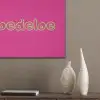 Toedeloe - Groen - Roze PET vilt klein -sfeer6_closeup