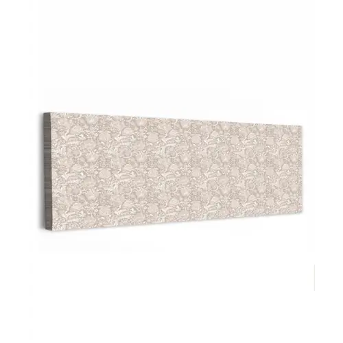 Bloemenprint - Grijs - Crème canvas 2cm klein 828 -z3d