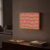 Rood - Disco - Patroon Light Box met batterij (Wandlamp) middel 907 -sfeer1