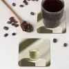 Matcha - Glas - Groen - Minimalistisch onderzetter kurk middel -sfeer2