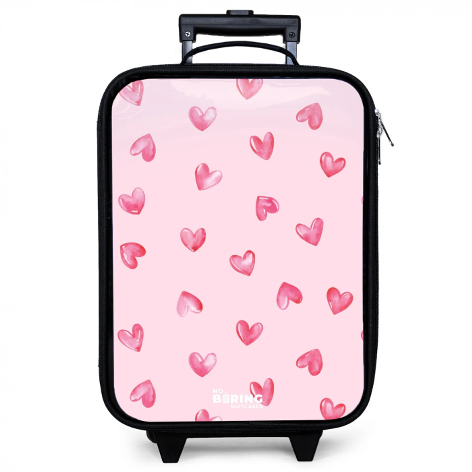 Roze hartjes Kinderkoffer - Zwart klein -zzz_website3d