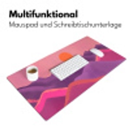 Zon - Heuvels - Paars - Abstract Muismat XXL klein -ysfeer4_duits