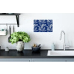Blad - Palm - Blauw Muursticker klein 286 -keuken