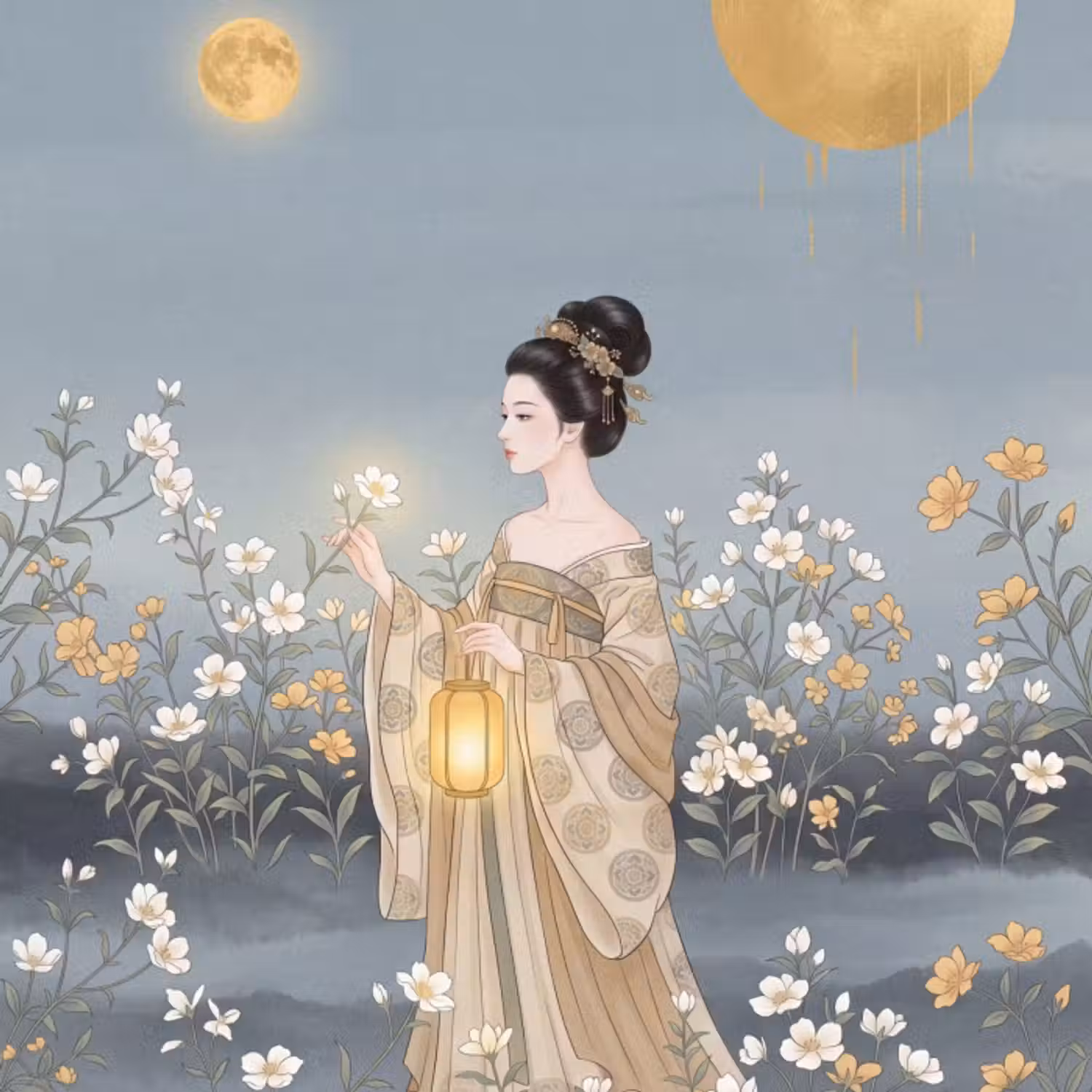 Tapete - Asiatisch - Frau - Kimono