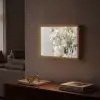 Lelies - Boekte - Wit - Meeldraden Light Box met batterij (Wandlamp) middel -sfeer1