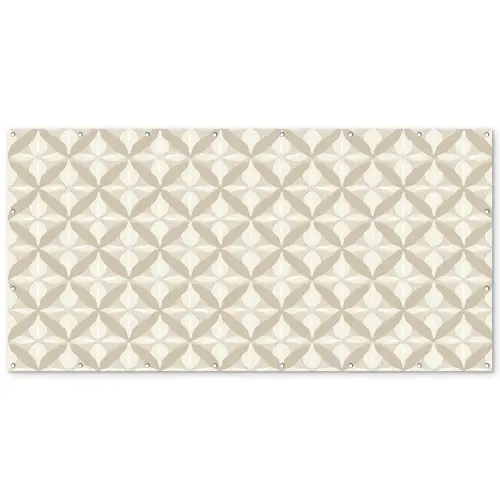 Patroon - Klassiek - Beige Balkonbeschermer Duitsland klein 596 -zz_3d