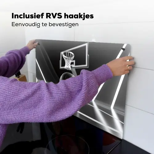 Basketbal - Basketbalveld - Lichtlijnen Inductie beschemer met haakjes klein -ky-ophangen-nl
