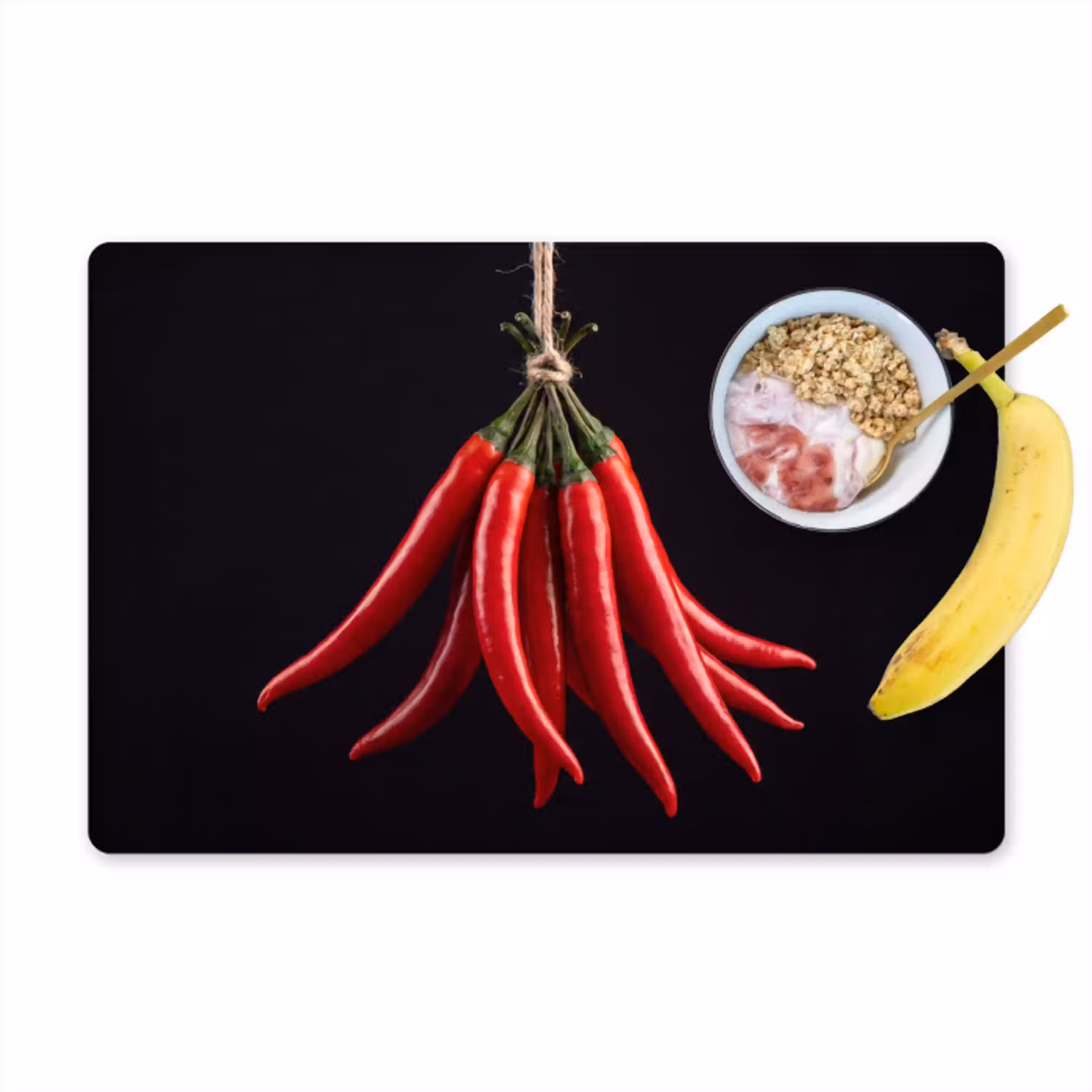 Rode peper - Eten Placemat vinyl groot -zzzproduct_Kitchenyeah-website