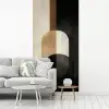 Geometrische - Vormen - Wit fotobehang vinyl groot -woonkamer