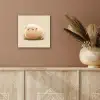 Schaap - Beige - Bloemen aluminium wit klein -sfeer4