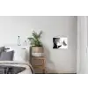 Boot - Rivier - Bamboe - Wit textielposter latten blank klein -woonkamer