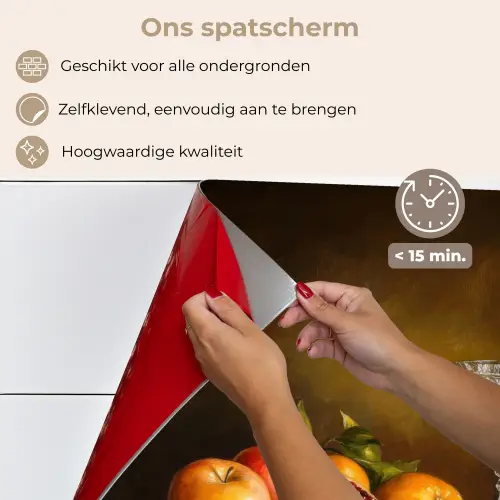 Fruit -  Stilleven - Wijn - Kaars keuken achterwand spatscherm klein -spatscherm_NL