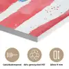 Koraal - Verfstructuur - Rood - Blauw PET vilt klein -closeup_NL