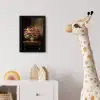 Kleur - Bloemen - Vintage - Bloemenvaas fotolijst zwart zonder passe partout klein -usfeer4_kinderkamer