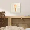 Minimalistisch - Schepijs - Hoorntje - Beige plexiglas 5mm klein -sfeer4
