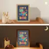 Dino - Raket - Kleurrijk Light Box met kabel klein -sfeer3_kind
