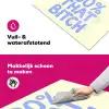 100% that bitch - Blauw - Wit Inductie beschermer vinyl 3mm klein -wsfeer6_website