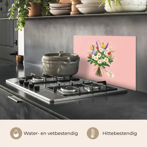 Bloemen - Lint - Kaartje keuken achterwand spatscherm klein -usp_NL