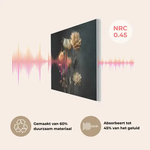 Boeket - Bloemen - Licht - Zwart PET vilt klein -USP_NL
