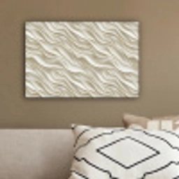 Golven - Wit - Minimalistisch canvas 2cm klein 34 -sfeer3