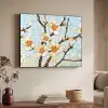 Bloesems - Wit - Mozaïek - Tak Textielframe - compleet frame klein -sfeer3