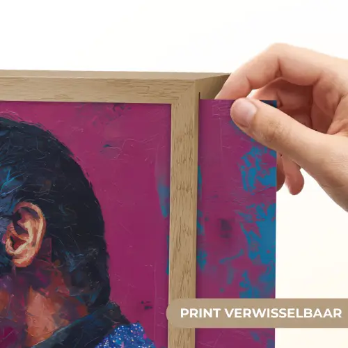 Zingende man - Glitterjas - Microfoon Light Box met batterij (Wandlamp) middel -USP_websiteprintNL