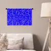 Blauw - Lijnen - Roze - Abstract Wandkleed katoen klein 269 -sfeer4