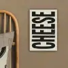Kaas - Decoratie - Beige - Cheese canvas 2cm klein -sfeer3