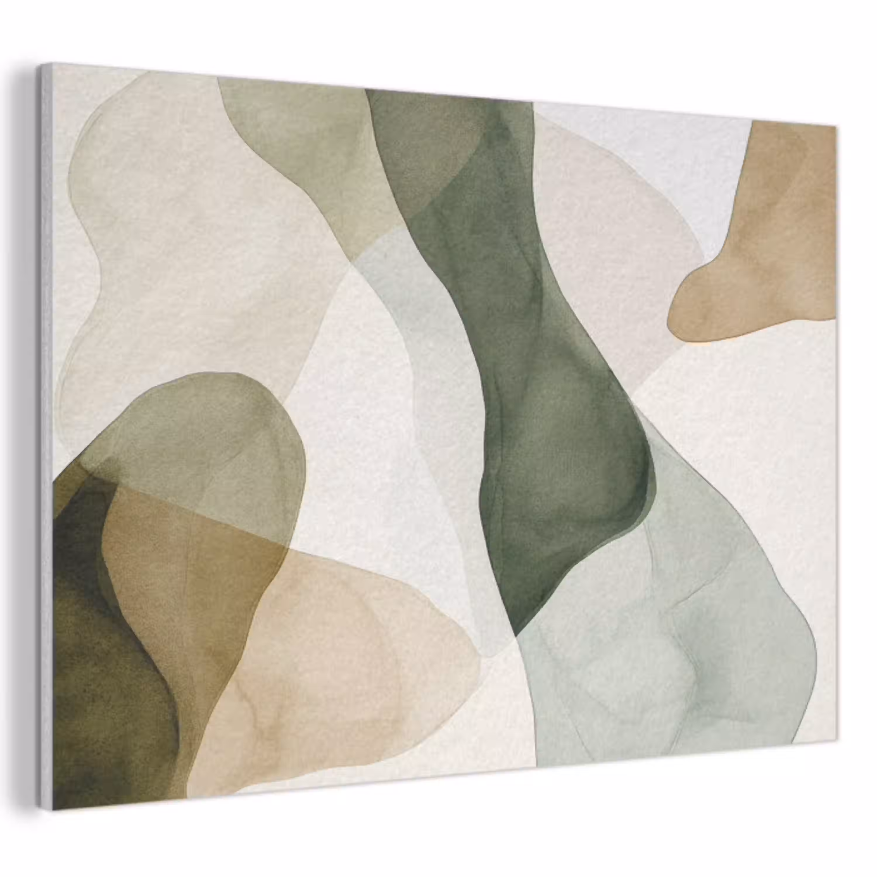 Japandi - Abstract - Groen PET vilt klein -3d