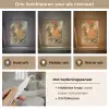 Kat - Sierlijk - Bloemen Light Box met kabel (Tafellamp) klein -USP_lichtkleurNL