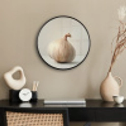 Knoflook - Natuurlijk - Beige Fotolijst rond zonder passe partout klein -sfeer1