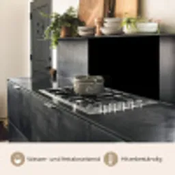 Zwart - Effen kleur keuken achterwand 2 middel 865 -usp_DE
