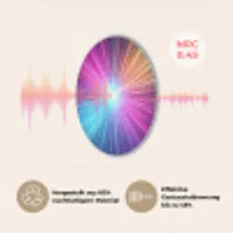 Abstract - Light - Burst - Modern - Colorful Akoestische PET Vilt - Rond klein -USP_DE