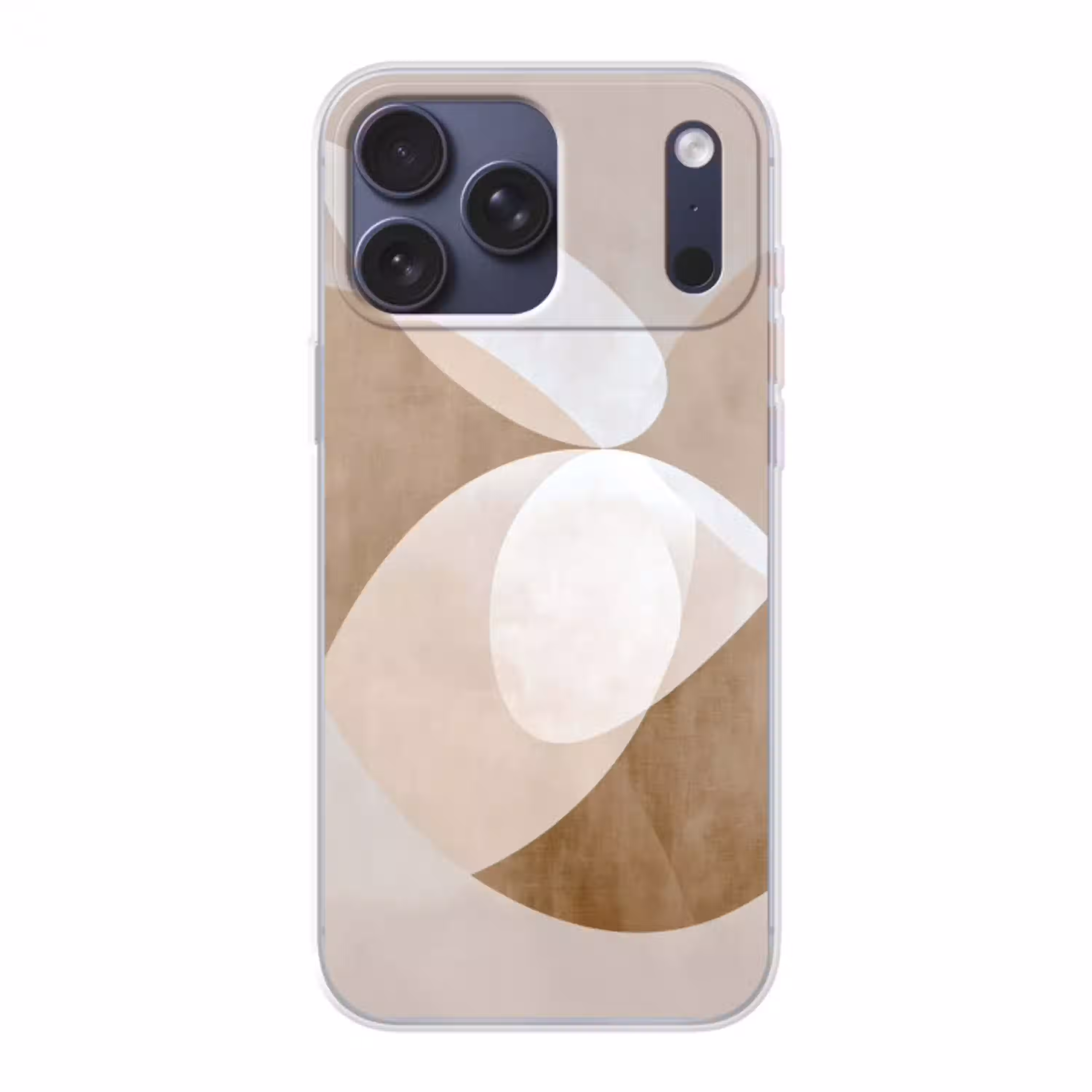 Ovale vormen - Transparant - Zachte overgang Telefoonhoesje iPhone 17 Pro Max klein -3d