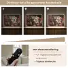 Tijger - Dier - Natuur - Bloemen - Botanisch Light Box met batterij (Wandlamp) middel -USP_dimbaarNL