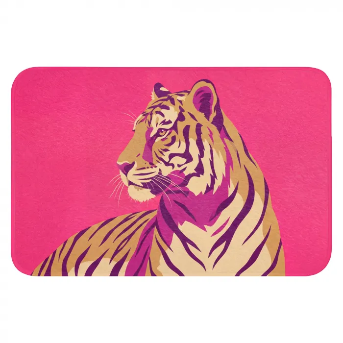 Tijger - Modern - Neon Badmat klein -3d