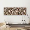 Camouflage - Patroon - Beige - Bruin canvas 2cm klein 828 -sfeer6