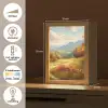 Landschap - Illustratie - Natuur Light Box met kabel (Tafellamp) klein -USP_NL