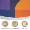Vormen - Abstract - Grafisch - Oranje Akoestische PET Vilt - Rond klein -closeup_NL