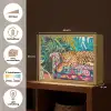 Luipaard - Kleurrijk - Tropisch Light Box met batterij (Wandlamp) middel -USP_websiteoverzichtNL