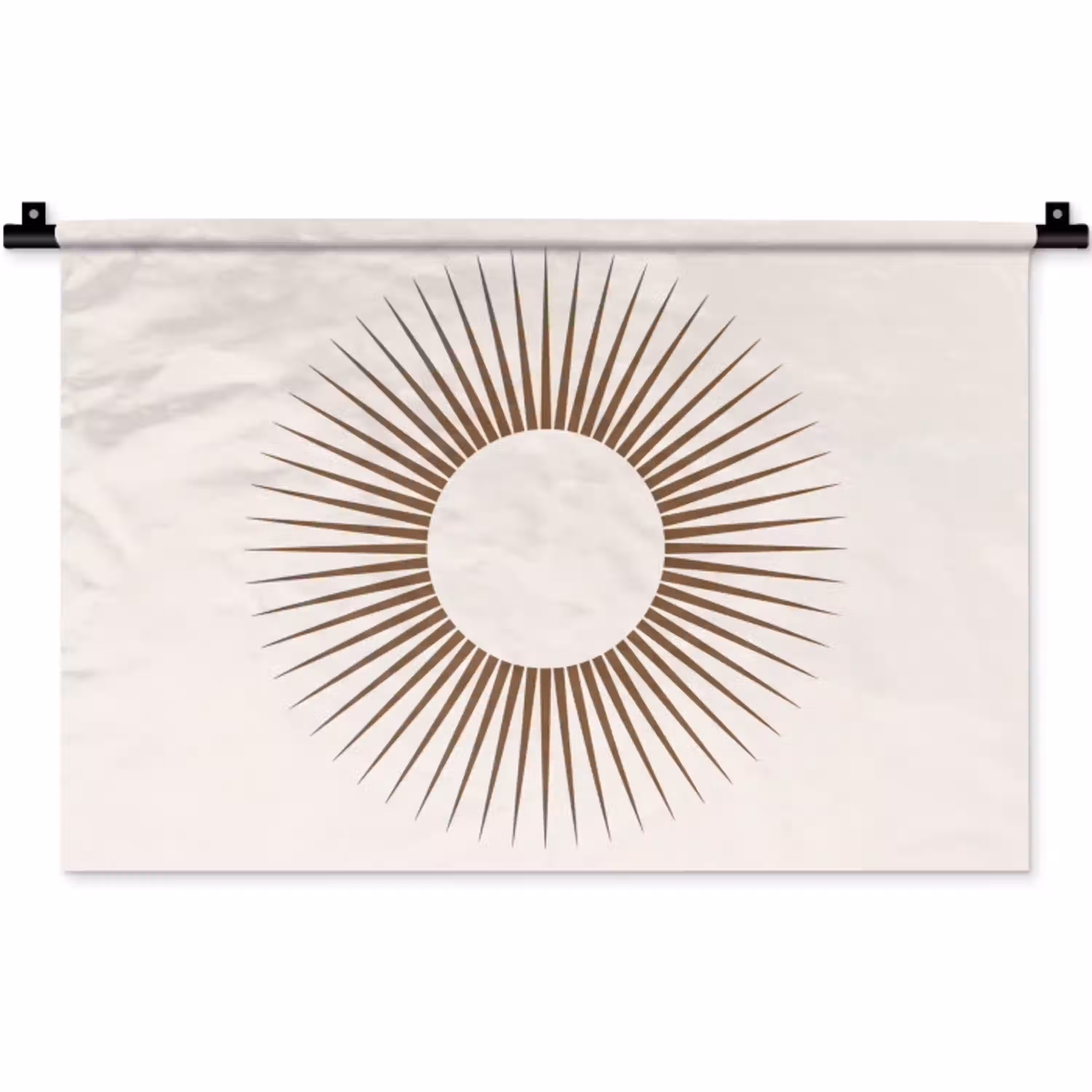 Abstract - Zon - Symbool - Modern - Beige Wandkleed katoen klein -zz3d