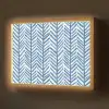 Patroon - Streep - Blauw Light Box met batterij (Wandlamp) middel 907 -z3d_website