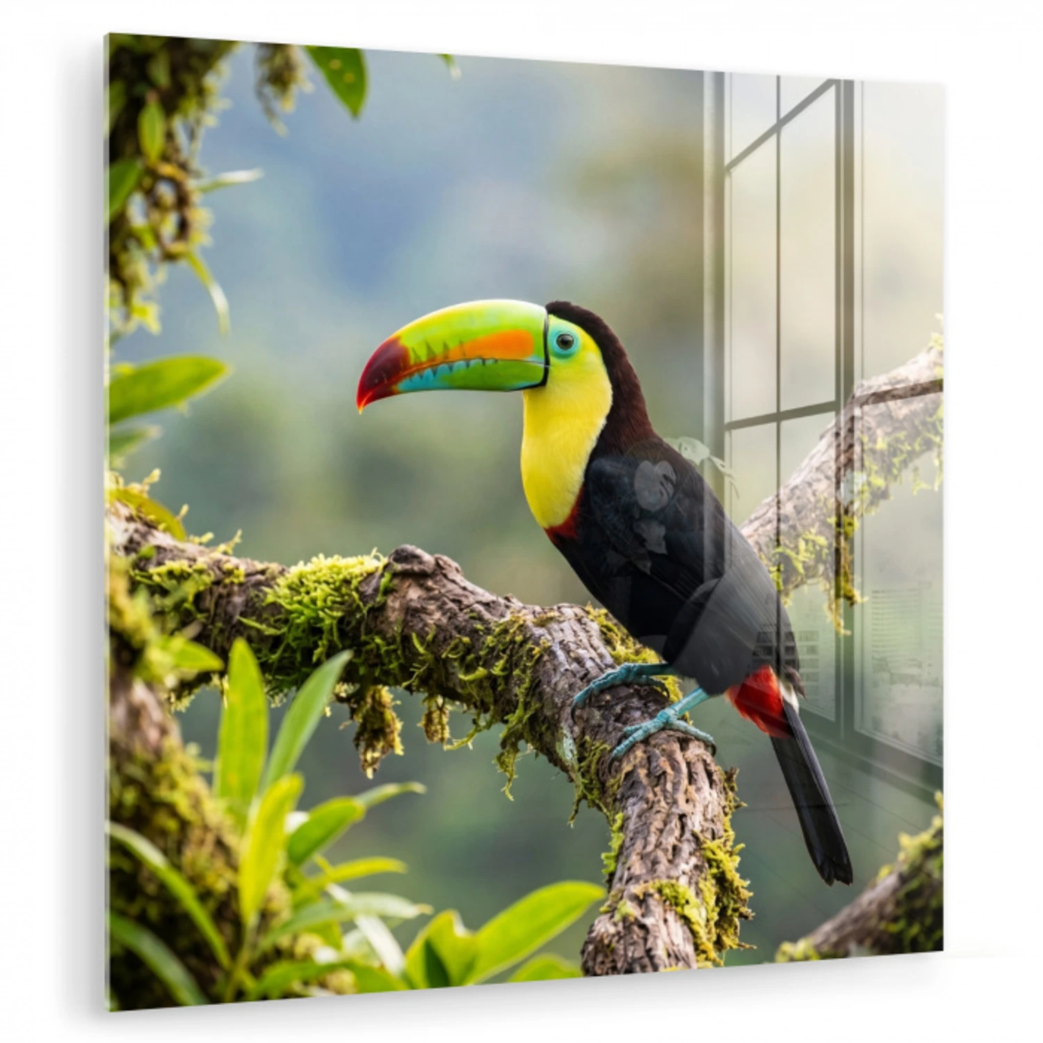 Toekan - Jungle - Natuur - Kleurrijk plexiglas 5mm klein -zzzproduct_nieuw