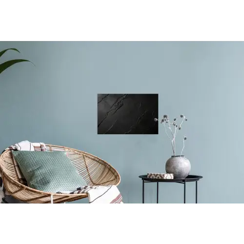 Zwart - Steen - Beton Muursticker klein -plant